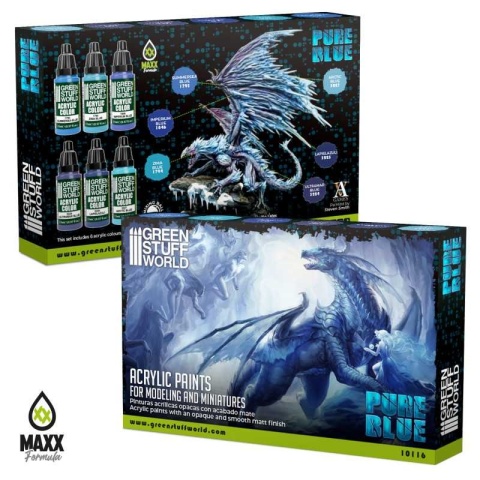 Green Stuff World 10116 Zestaw 6 farb - Pure Blue Green Stuff World 10116 Zestaw 6 farb - Pure Blue