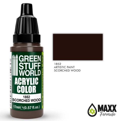 Green Stuff World 1852 Acrylic Color SCORCHED WOOD