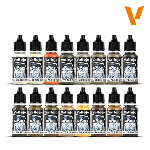 Vallejo 70141 Zestaw 16 farb - Earth Tones Vallejo 70141 Zestaw 16 farb - Earth Tones