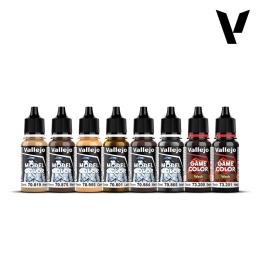 Vallejo 70201 Zestaw 6 farb + 2 washe - Utility Paint Set WWII & WWIII