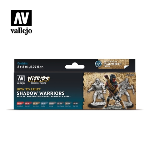 Vallejo 80253 Zestaw Premium 6 farb + 2 washe- Shadow warriors